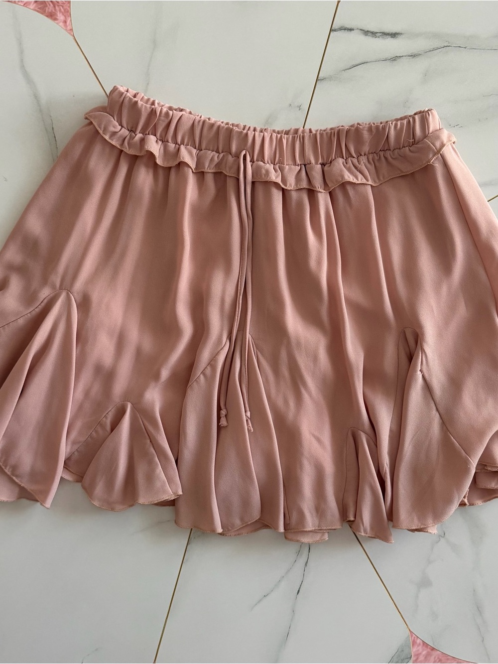 Soft‎ Blush Ruffle Mini Skirt - Picture 7 of 7